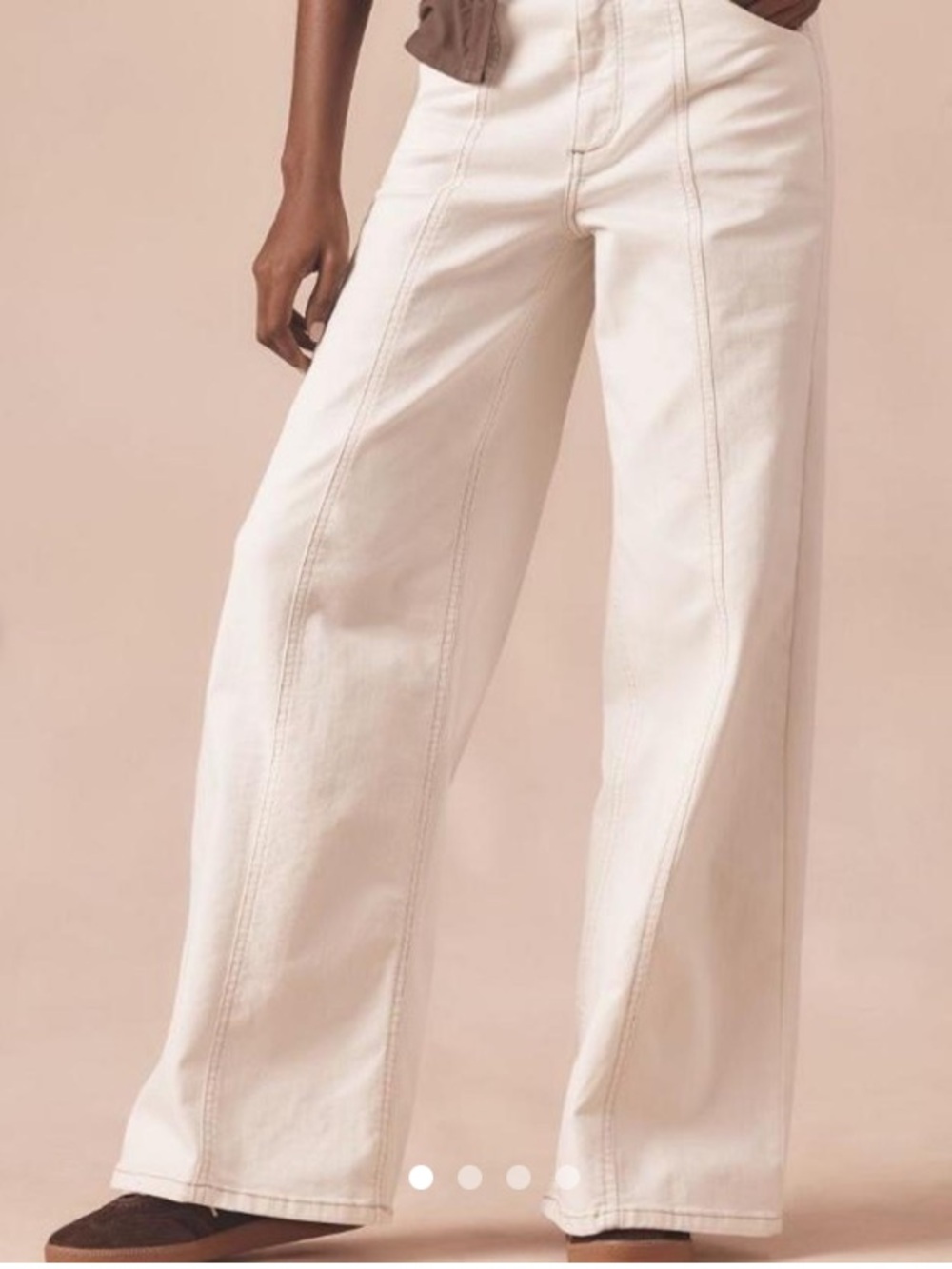 Maeve by Anthropologie Delaney Clean-Seamed High-Rise Wide-Leg Jeans